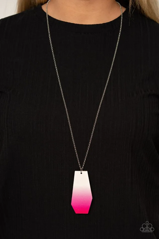 Paparazzi Necklace Watercolor Skies Pink Paparazzi Jewelry Necklaces