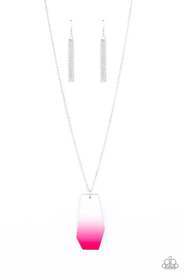 Paparazzi Necklace Watercolor Skies Pink Paparazzi Jewelry Necklaces