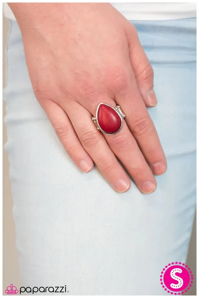 Paparazzi Ring Eye of The Tiger Red Paparazzi Jewelry Rings