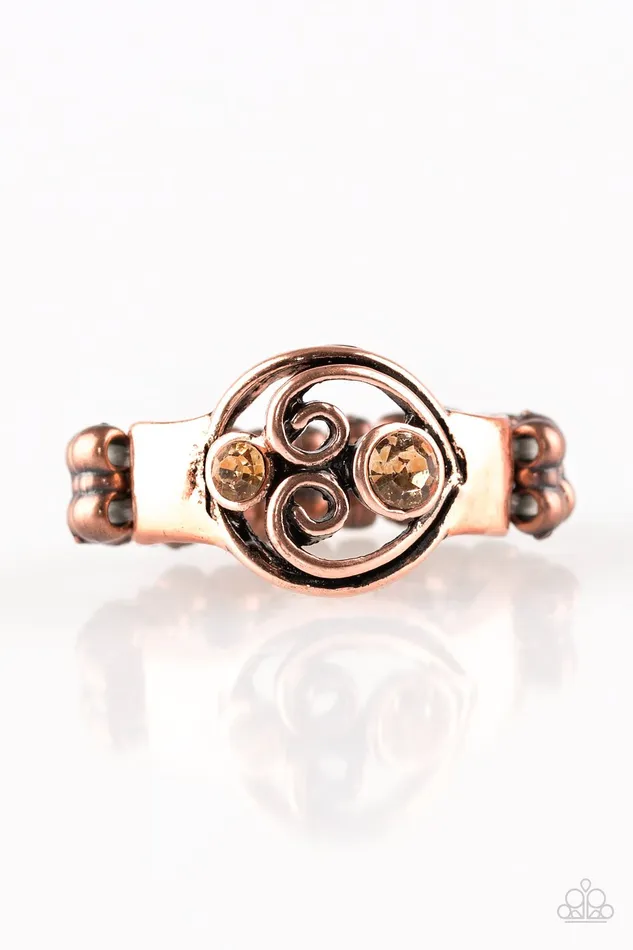 Paparazzi Ring Oceanic Bliss Copper Paparazzi Jewelry Rings