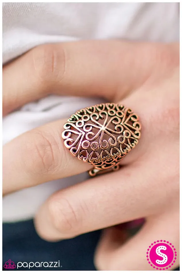 Paparazzi Ring Something To Treasure Copper Paparazzi Jewelry Rings