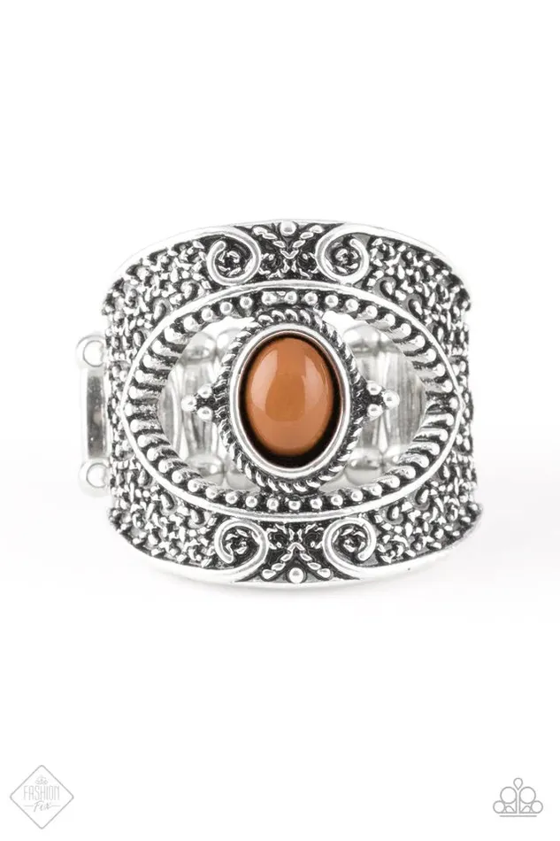 Paparazzi Ring Totally Tourist Brown Paparazzi Jewelry Rings