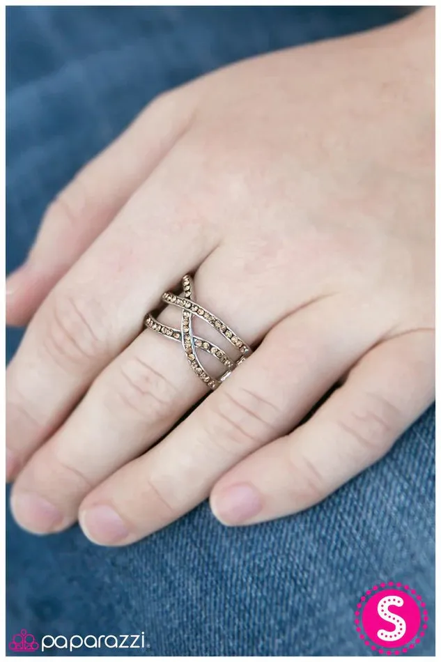 Paparazzi Ring What A Night Brown Paparazzi Jewelry Rings