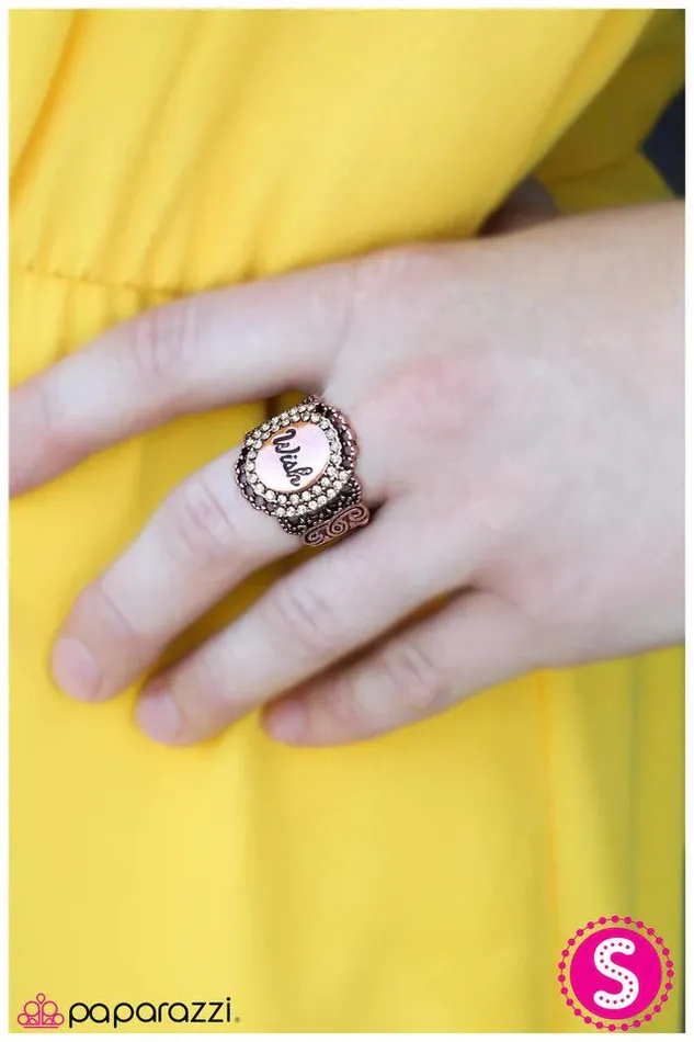 Paparazzi Ring Wishin and Hopin Copper Paparazzi Jewelry Rings