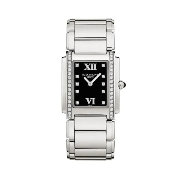 Patek Philippe Bracelets Patek Philippe Twenty 4 30mm Womens Watch Ref 491010A001 Black Diamond Dial Diamond Case in Stainless Steel Bracelet Patek Philippe Bracelets Patek Philippe Twenty 4 30mm Womens Watch Ref 491010A001 Black Diamond Dial Diamond Case in Stainless Steel Bracelet