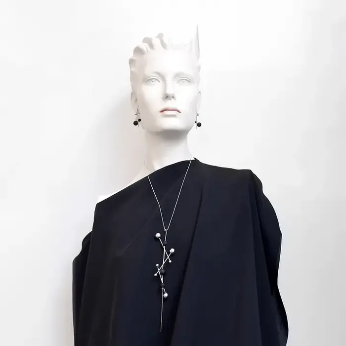 Pursuits Vanassa Chan Necklaces Silver And Black Aria Necklace