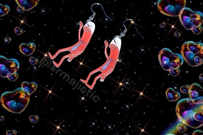 READY TO SHIP Smiling Friends Cute Character Handmade Earrings Sam Makes Things Earrings