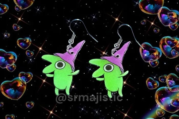 READY TO SHIP Smiling Friends Cute Character Handmade Earrings Sam Makes Things Earrings