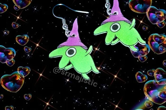 READY TO SHIP Smiling Friends Cute Character Handmade Earrings Sam Makes Things Earrings