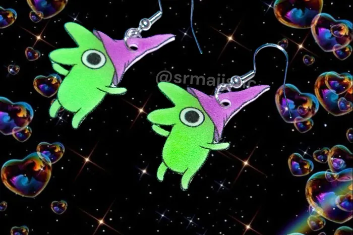 READY TO SHIP Smiling Friends Cute Character Handmade Earrings Sam Makes Things Earrings
