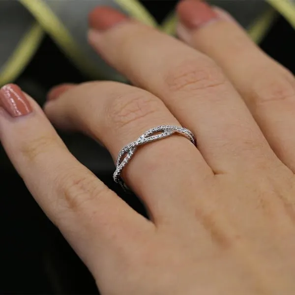 Rings Diamond Eternity band with total 042ct of Round cut Diamonds KR10597A41 Diamond Source NYC