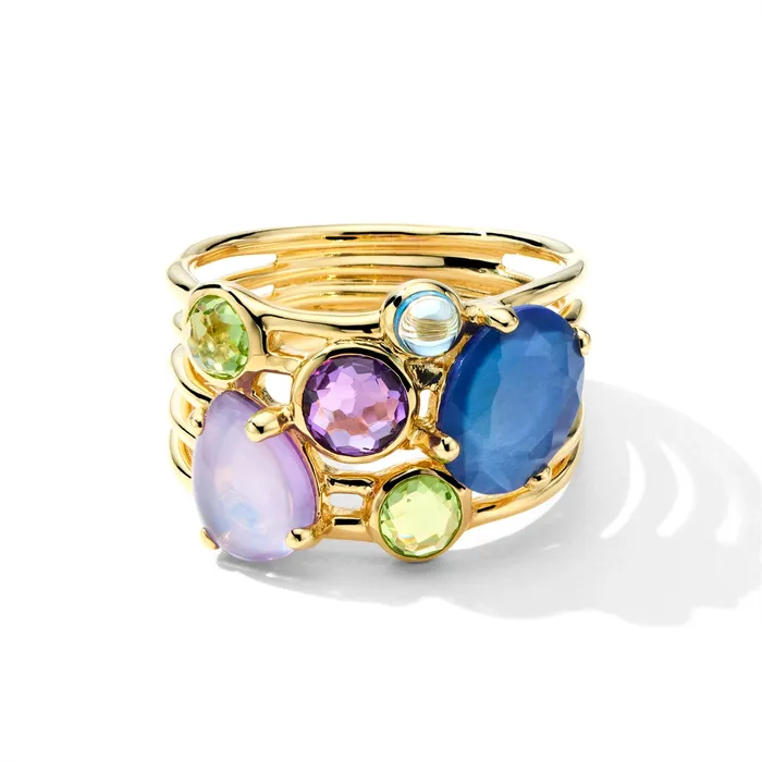 Rings Ippolita Ippolita 18K Yellow Gold Rock Candy Gelato 6Stone Cluster Ring Rings Ippolita Ippolita 18K Yellow Gold Rock Candy Gelato 6Stone Cluster Ring