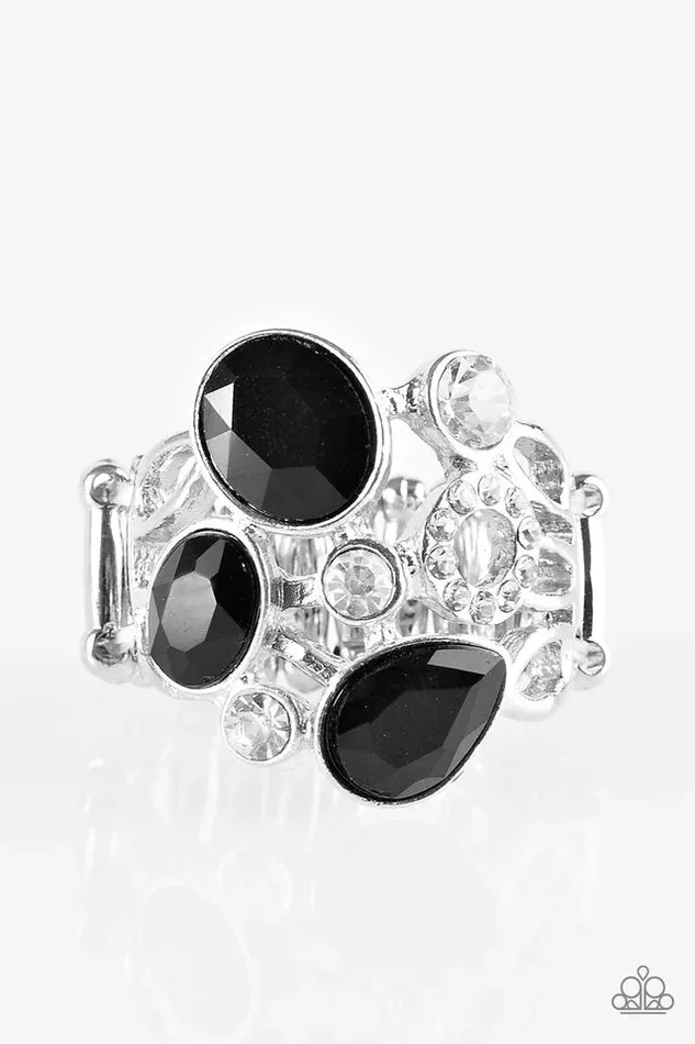 Rings Paparazzi Jewelry Paparazzi Ring All Glammed Up Black