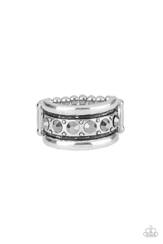Rings Paparazzi Jewelry Paparazzi Ring Dauntless Shine Silver