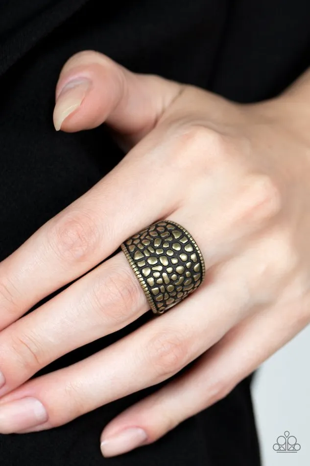 Rings Paparazzi Jewelry Paparazzi Ring Dotted Decorum Brass