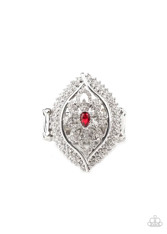 Rings Paparazzi Jewelry Paparazzi Ring Glammed Up Gardens Red