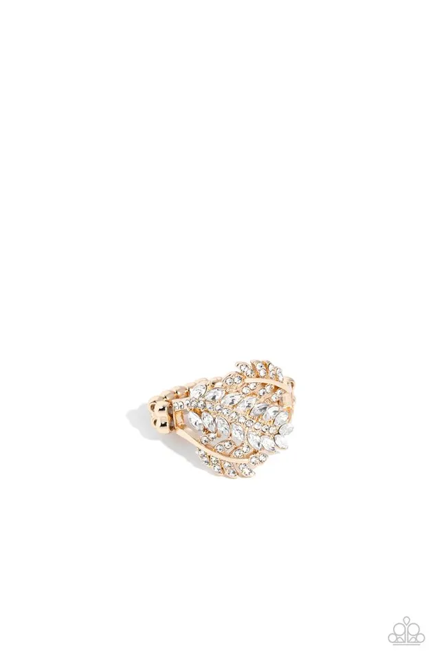 Rings Paparazzi Jewelry Paparazzi Ring LEAF the Way Gold Rings Paparazzi Jewelry Paparazzi Ring LEAF the Way Gold