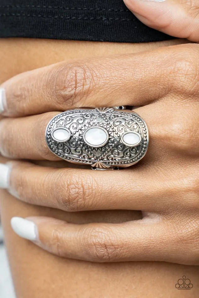 Rings Paparazzi Jewelry Paparazzi Ring Promenade Paradise White