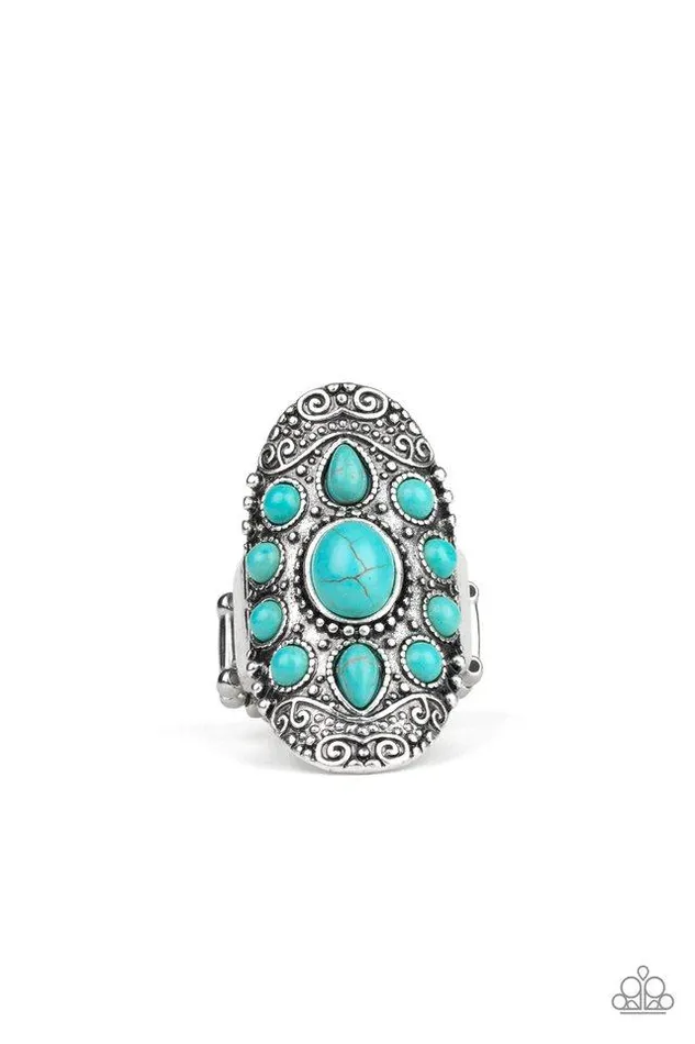 Rings Paparazzi Jewelry Paparazzi Ring Stone Sunrise Blue