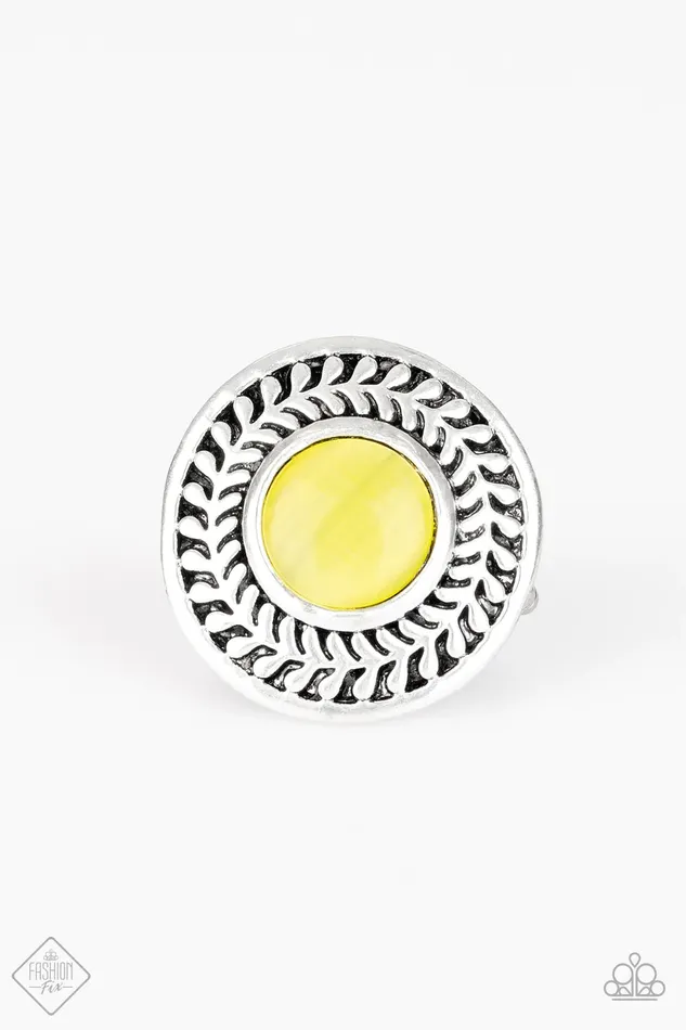 Rings Paparazzi Ring Garden Garland Yellow Paparazzi Jewelry