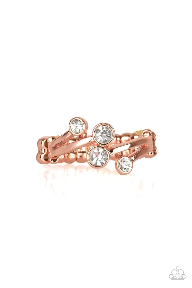 Rings Paparazzi Ring GLOWING Great Places Copper Paparazzi Jewelry