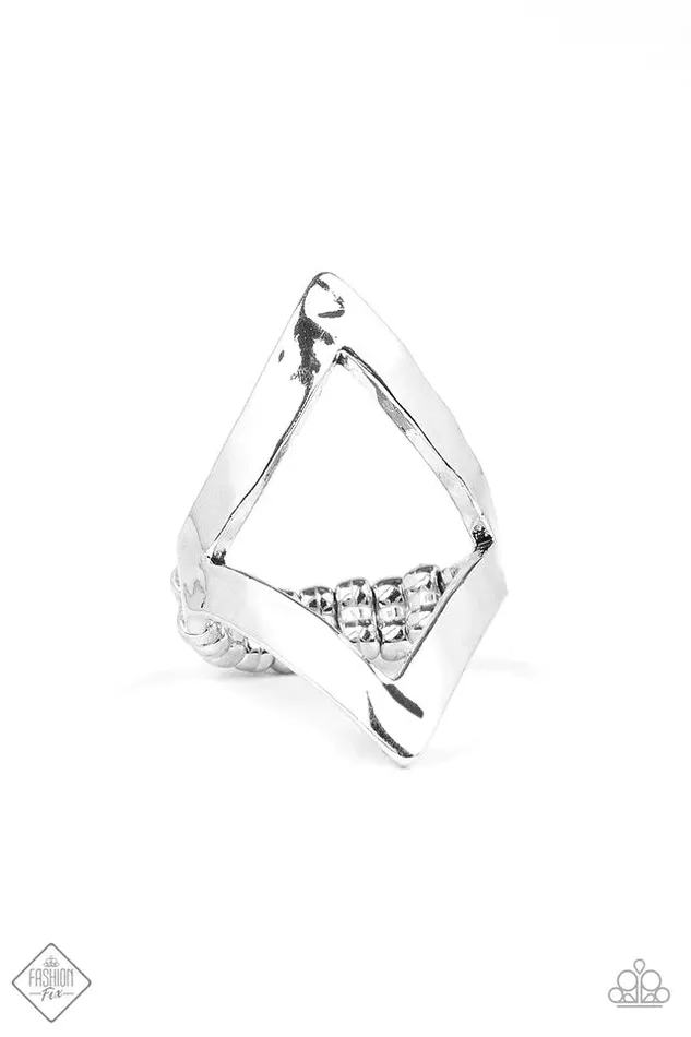 Rings Paparazzi Ring Point Out The Obvious Silver Paparazzi Jewelry