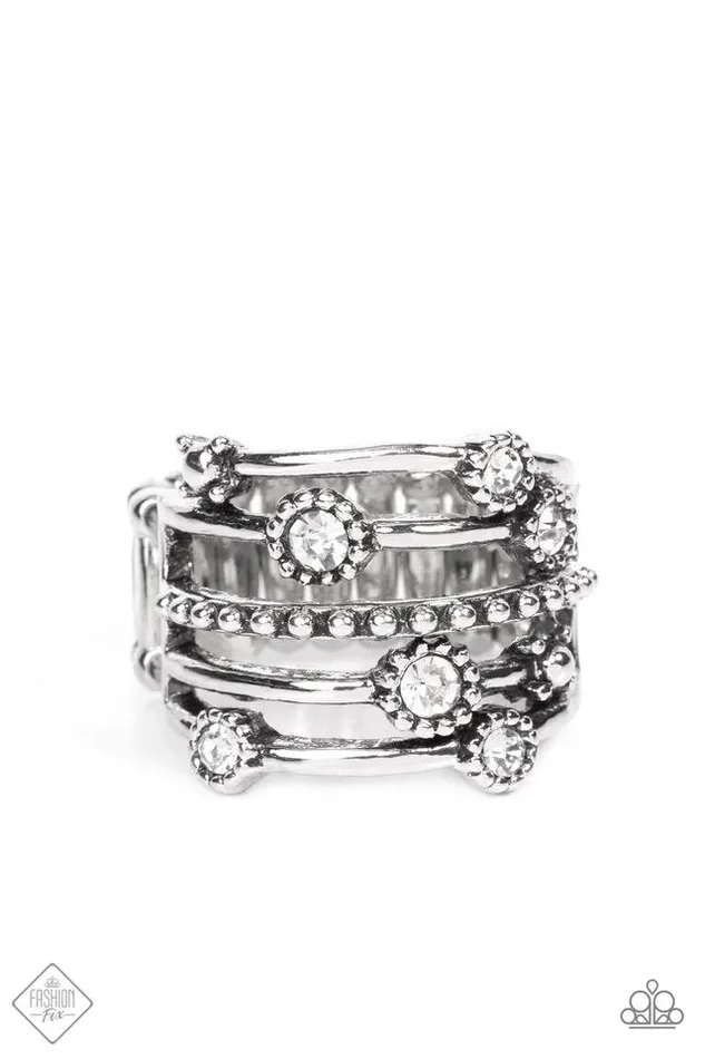 Rings Paparazzi Ring Rhinestone Studded Ritz White Paparazzi Jewelry Rings Paparazzi Ring Rhinestone Studded Ritz White Paparazzi Jewelry