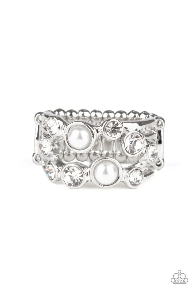 Rings Paparazzi Ring Treasure Treatment White Paparazzi Jewelry Rings Paparazzi Ring Treasure Treatment White Paparazzi Jewelry