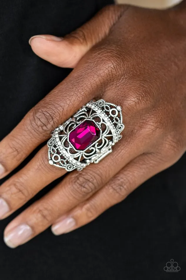 Rings Paparazzi Ring Undefinable Dazzle Pink Paparazzi Jewelry