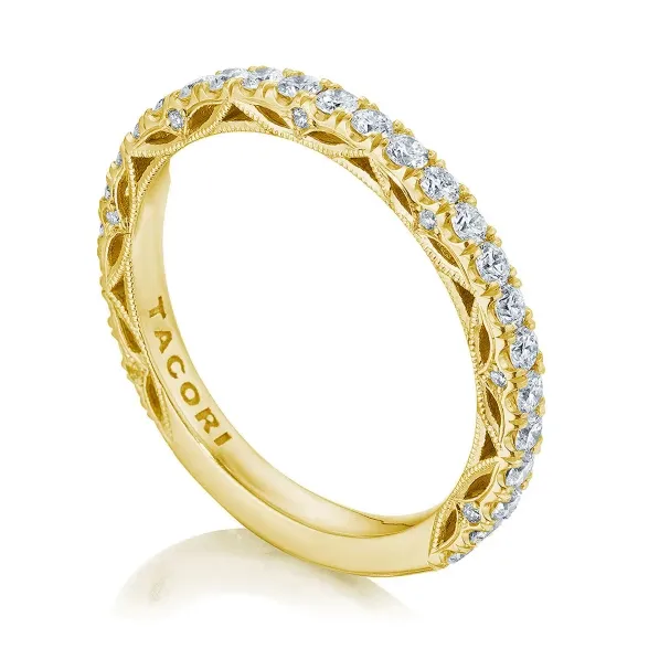 Rings Tacori Tacori 18K Yellow Gold Dantela Diamond Band