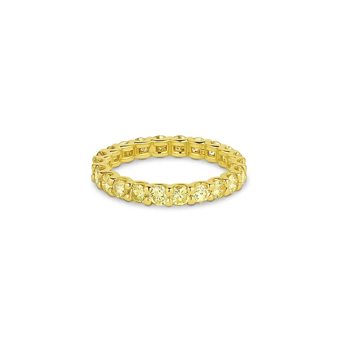 Rivire 18kt Yellow Gold 180ctw Yellow Diamond Eternity Band Ring CJ Charles Jewelers Rings Rivire 18kt Yellow Gold 180ctw Yellow Diamond Eternity Band Ring CJ Charles Jewelers Rings