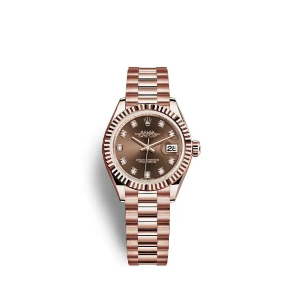 Rolex Lady Datejust 28mm Ref 2791750016 Chocolate Dial 18K Rose Gold President Bracelet Womens Watch Rolex Bracelets Rolex Lady Datejust 28mm Ref 2791750016 Chocolate Dial 18K Rose Gold President Bracelet Womens Watch Rolex Bracelets
