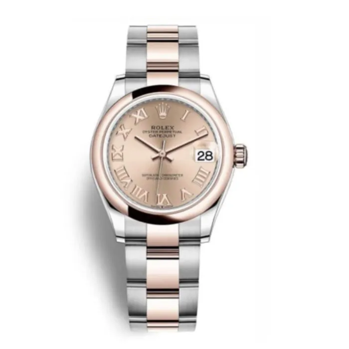 Rolex Rolex Datejust 31mm Ref 2782410005 Rose Roman Dial Two Tone Stainless Steel 18K Rose Gold Oyster Bracelet Womens Watch Bracelets Rolex Rolex Datejust 31mm Ref 2782410005 Rose Roman Dial Two Tone Stainless Steel 18K Rose Gold Oyster Bracelet Womens Watch Bracelets
