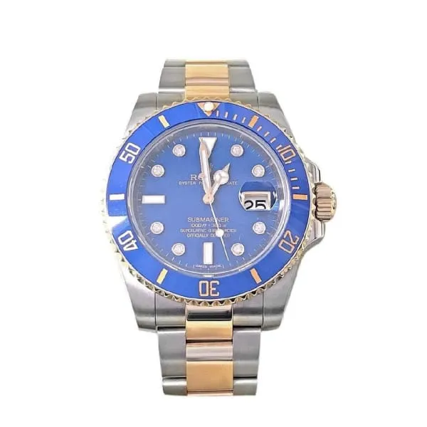 Rolex Rolex Submariner Date 40mm Ref 116613BLD Blue Dial Two Tone Stainless Steel 18K Yellow Gold Oyster Bracelet Watch Bracelets Rolex Rolex Submariner Date 40mm Ref 116613BLD Blue Dial Two Tone Stainless Steel 18K Yellow Gold Oyster Bracelet Watch Bracelets