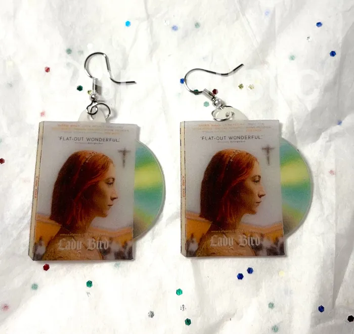 Sam Makes Things Earrings Lady Bird 2017 DVD 2D detailed Handmade Earrings