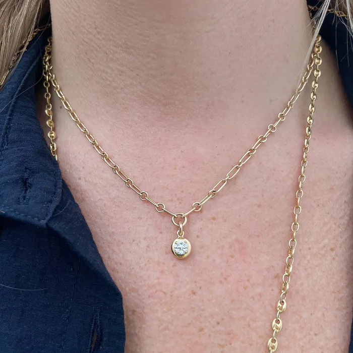 Single Stone Single Stone Randi Drop Necklace Necklaces