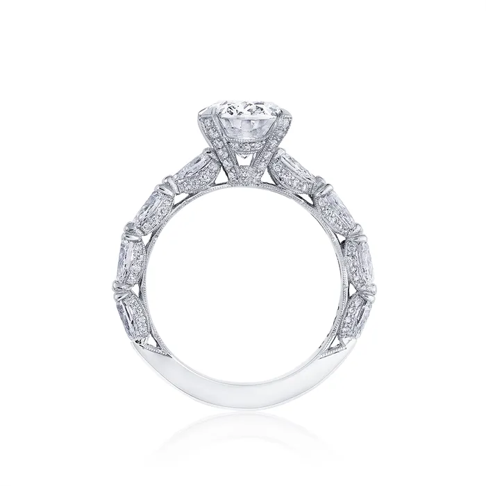 Tacori PreStyled Sets Tacori Royal T 18K White Gold Oval Diamond Semimount