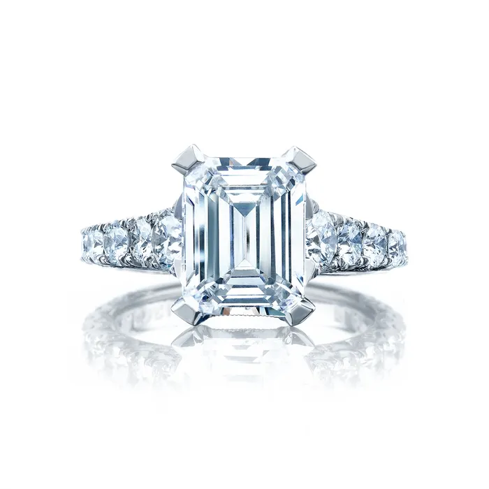 Tacori Rings Tacori Platinum Diamond Semimount Ring