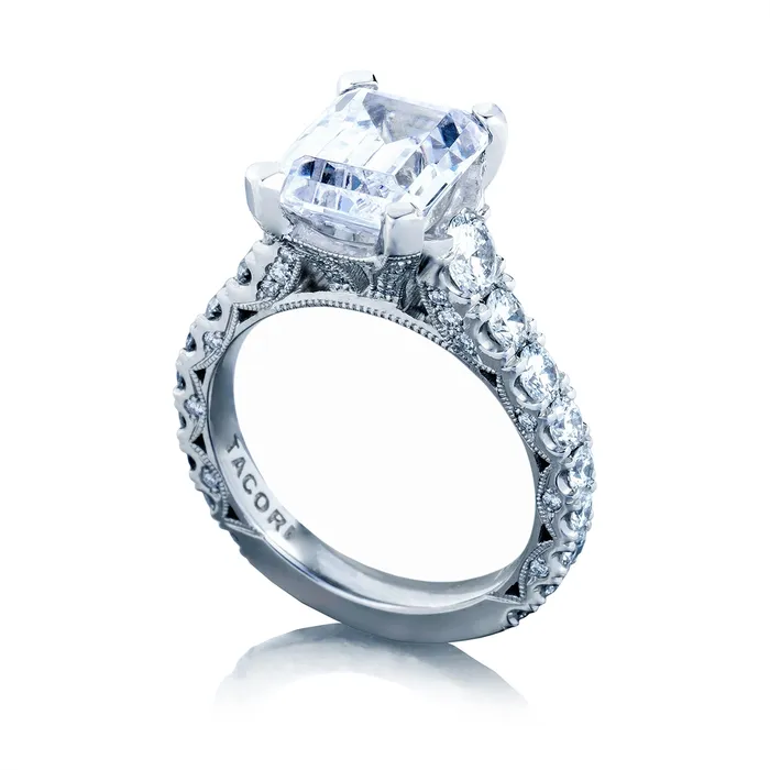 Tacori Rings Tacori Platinum Diamond Semimount Ring