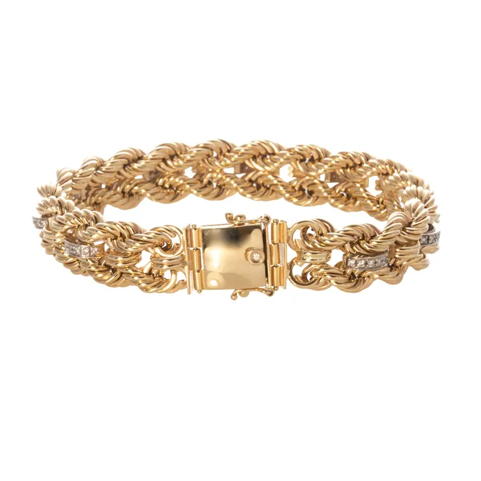 The Petite Club Bracelet with Diamonds Croghans Bracelets