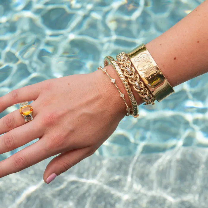 The Petite Club Bracelet with Diamonds Croghans Bracelets