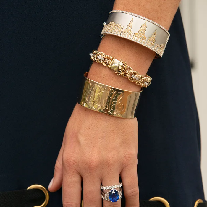 The Petite Club Bracelet with Diamonds Croghans Bracelets