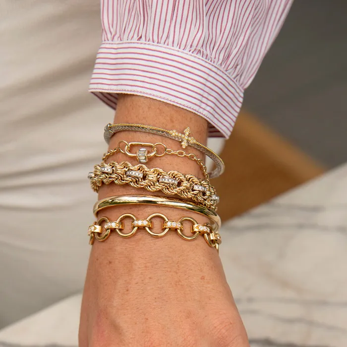 The Petite Club Bracelet with Diamonds Croghans Bracelets