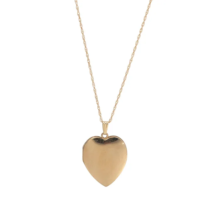 Vintage GoldFilled Heart Locket Pendant Necklace Croghans Necklaces