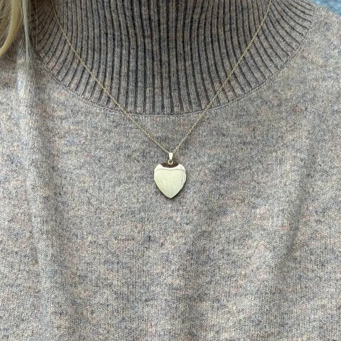 Vintage GoldFilled Heart Locket Pendant Necklace Croghans Necklaces