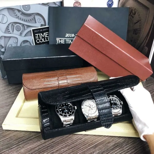 Watches Diamond Source NYC Travelers Watch Storage Organizer Case for 3 Watches Black Watch Roll Watches Diamond Source NYC Travelers Watch Storage Organizer Case for 3 Watches Black Watch Roll