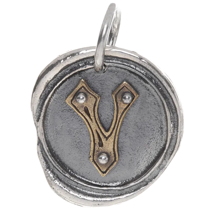 Waxing Poetic Charm Necklaces Waxing Poetic Rivet Insignia Charm V