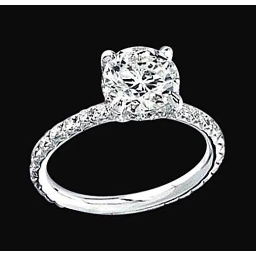 151 Ct Natural Earth Mined Diamond Ring Solitaire With Accents White Gold Jewelry New GB Rings 151 Ct Natural Earth Mined Diamond Ring Solitaire With Accents White Gold Jewelry New GB Rings