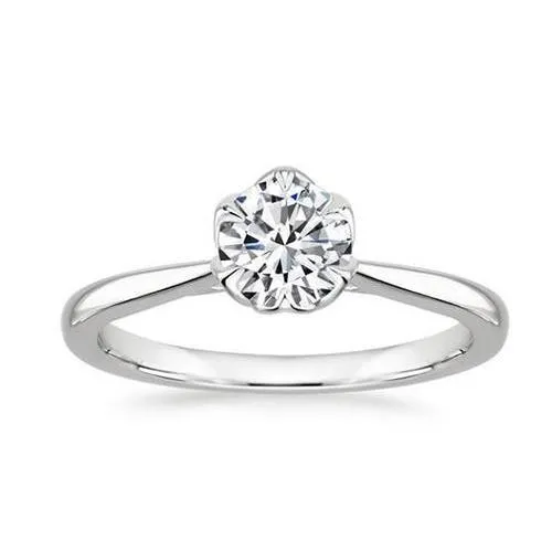170 Ct Solitaire Sparkling Round Cut Natural Earth Mined Diamond Wedding Ring White Gold GB Rings 170 Ct Solitaire Sparkling Round Cut Natural Earth Mined Diamond Wedding Ring White Gold GB Rings