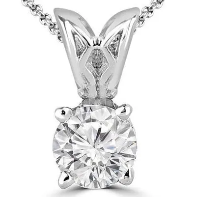 25 Ct Gorgeous Round Cut Natural Earth Mined Diamond Solitaire Pendant GB Necklaces 25 Ct Gorgeous Round Cut Natural Earth Mined Diamond Solitaire Pendant GB Necklaces